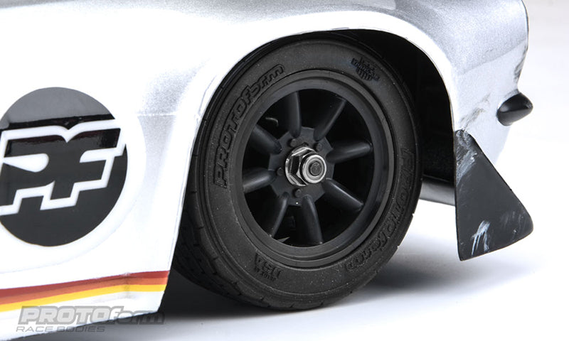 PROTOForm 10140-18 VTA Front Tires Mounted on 26mm Black Wheels 1 Pair