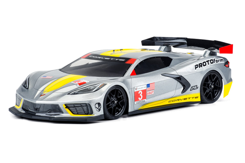 PROTOForm 1574-25 Chevy Corvette C8 Clear Body 190mm for Touring Car