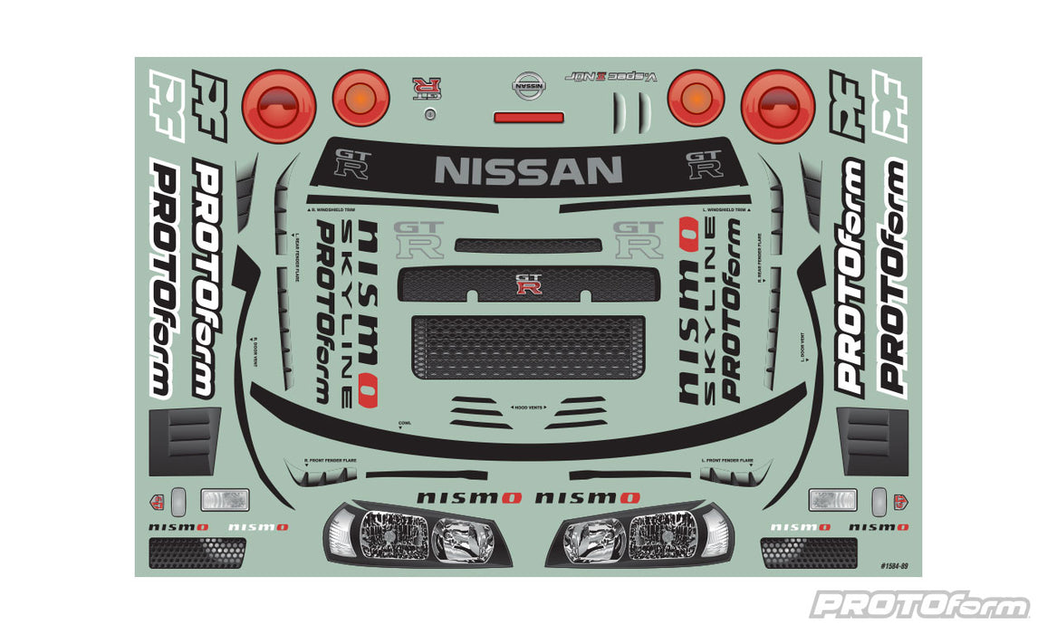 PROTOForm 1584-00 1/7 Nissan Skyline GT-R R34 Clear Body for Arrma Infraction