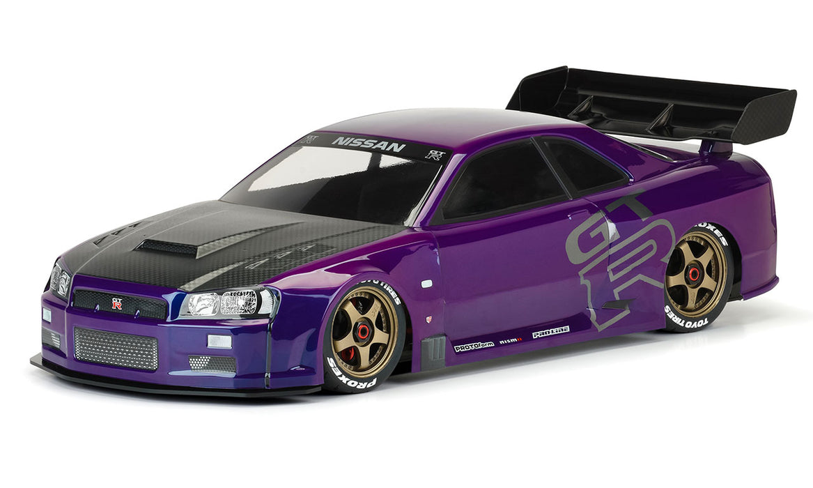 PROTOForm 1584-00 1/7 Nissan Skyline GT-R R34 Clear Body for Arrma Infraction