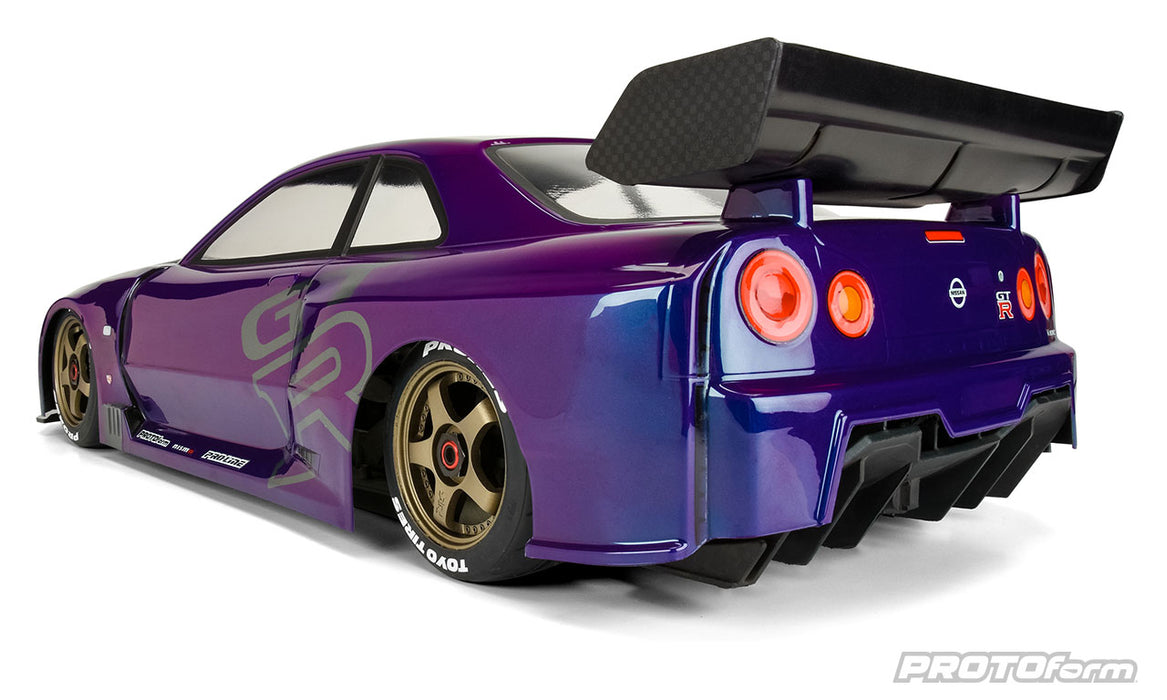 PROTOForm 1584-00 1/7 Nissan Skyline GT-R R34 Clear Body for Arrma Infraction