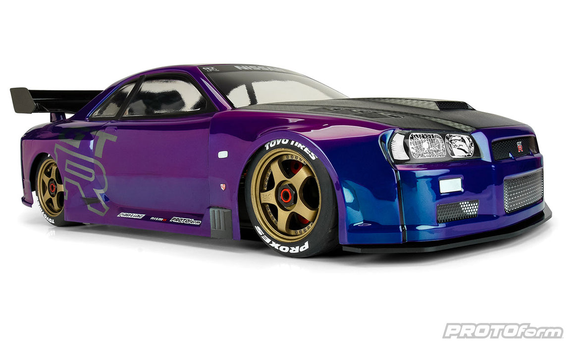 PROTOForm 1584-00 1/7 Nissan Skyline GT-R R34 Clear Body for Arrma Infraction
