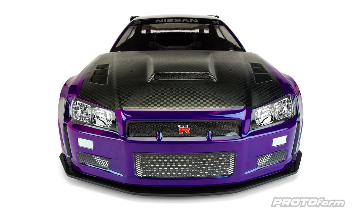 PROTOForm 1584-00 1/7 Nissan Skyline GT-R R34 Clear Body for Arrma Infraction