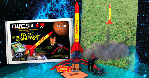 Quest 1406 Astra III Model Rocket Complete Starter Set (Ships USPS Ground Only)