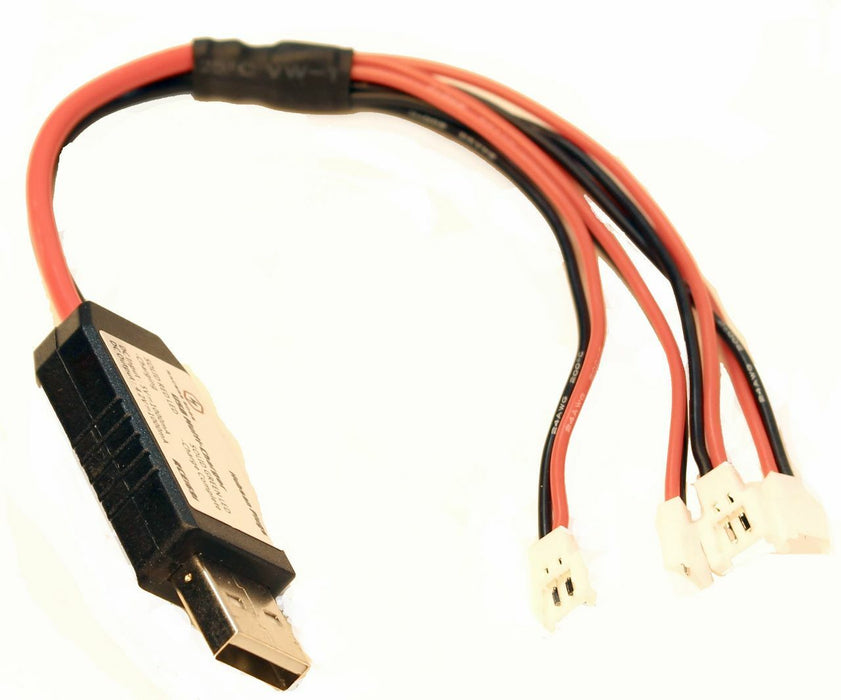 Racers Edge 1691 USB Multi-Charger for Charging Up To 4 1S Lipo Batteries with Hubsan Connector