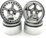 Racers Edge 3466 1.9" Silver Aluminum Beadlock 5 Star Crawler Wheels 4 Pack