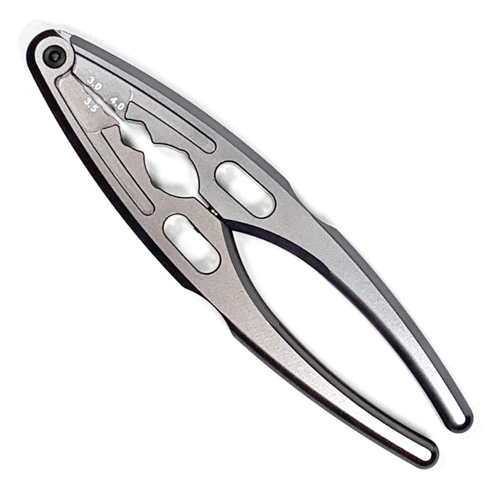 Racers Edge 7760S Silver Aluminum Multi-Tool/Shock Pliers