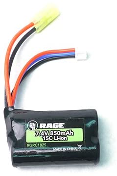 Rage RC C1825 7.4V 850MAH Lipo Battery (R18MT)