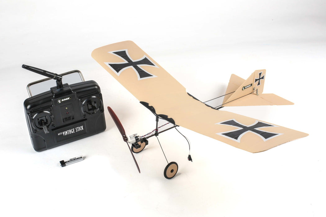 Rage RC A1111 RTF Vintage Stick Micro Airplane