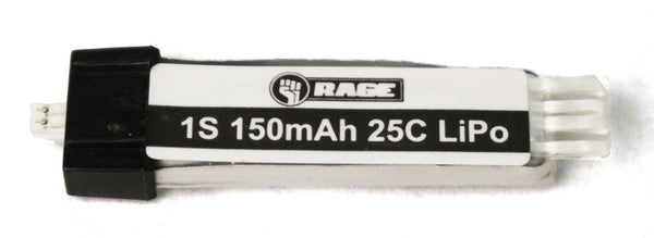 Rage RC A1124 3.7V 150MAH 15C Lipo Battery with Ultra Micro Connector