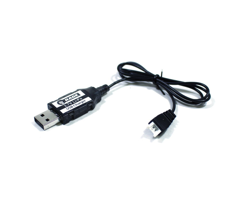 Rage RC A1190 1S 3.7V 500mAh USB Charger for Lipo Battery