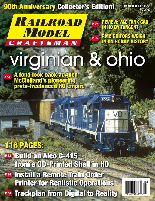Railroad Model Craftsman Magazine March 2023