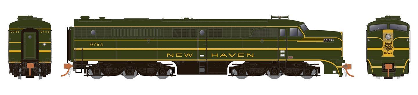 Rapido 023517 HO Scale ALCo PA-1 New Haven NH 0776 with DCC and Sound