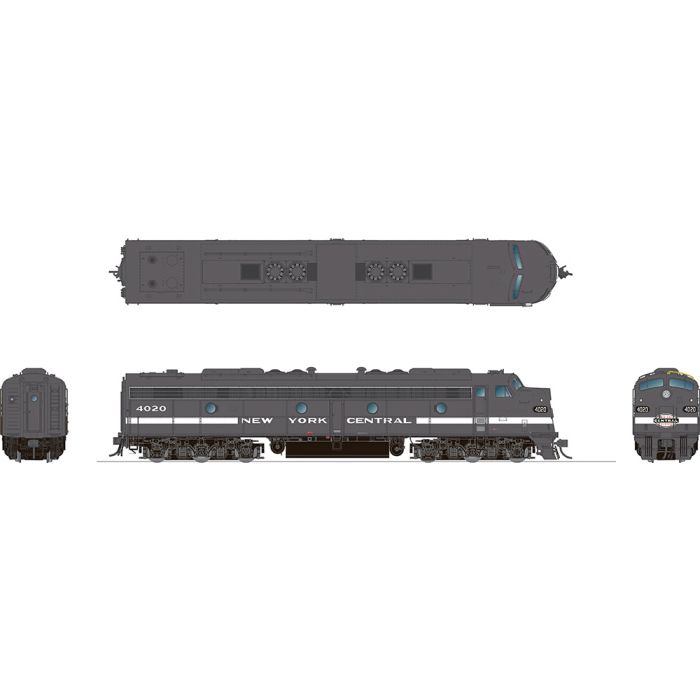 Rapido 028027 HO Scale EMD E8A New York Central NYC 4037
