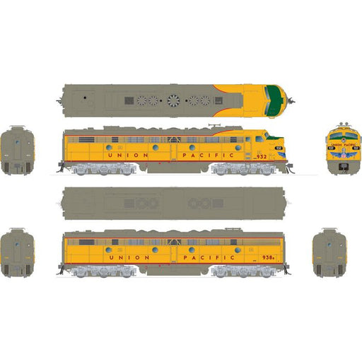 Rapido 028040 HO Scale EMD E8A + E8B Union Pacific UP 938 938B