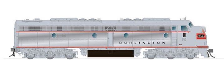 Rapido 028508 HO Scale EMD E8A Burlington CB&Q 9985A with DCC and LokSound