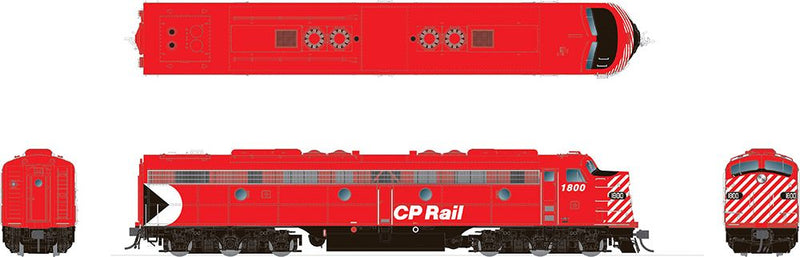 Rapido 028515 HO Scale EMD E8A Canadian Pacific CP 1800 with DCC and LokSound