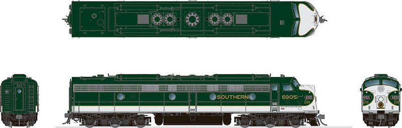 Rapido 028537 HO Scale EMD E8A Southern "Crescent" 6916F with DCC and LokSound