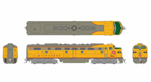 Rapido 028555 HO Scale EMD E8A Milwaukee Road MILW 35A with DCC and Sound