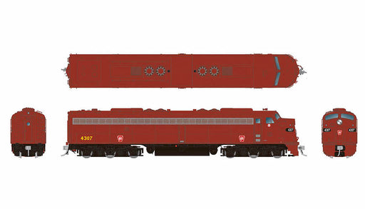 Rapido 028560 HO Scale EMD E8A Pennsylvania "Plain Keystone" PRR 4283 with DCC and Sound