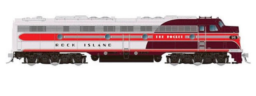 Rapido 028563 HO Scale EMD E8A Rock Island "Rocket" 649 with DCC and Sound