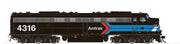 Rapido 028599 HO Scale EMD E8A "Early Black Scheme" Amtrak 4316 with DCC and LokSound