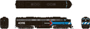 Rapido 028599 HO Scale EMD E8A "Early Black Scheme" Amtrak 4316 with DCC and LokSound