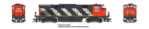 Rapido 033014 HO Scale MLW M420 MR-20b Diesel Canadian National Stripes CN 3545