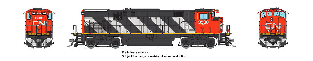 Rapido 033015 HO Scale MLW M420 MR-20b Diesel Canadian National Stripes CN 3559