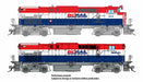 Rapido 033034 HO Scale MLW M420 + M420B Diesel British Columbia "Red White Blue" BCR 647 + 686