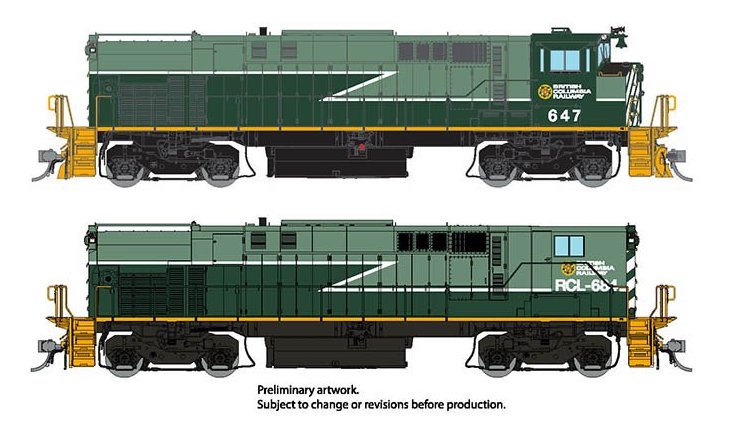 Rapido 033529 HO Scale MLW M420 + M420B Diesel British Columbia "Lightning" BCR 642 + 686 DCC Sound