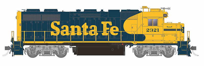 Rapido 038002 HO Scale EMD GP38 Diesel Santa Fe Yellow Warbonnet ATSF 2337