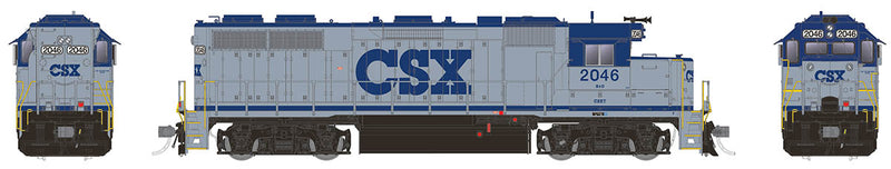 Rapido 038512 HO Scale EMD GP38 Diesel CSX Grey 2046 DCC Sound