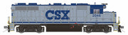 Rapido 038512 HO Scale EMD GP38 Diesel CSX Grey 2046 DCC Sound