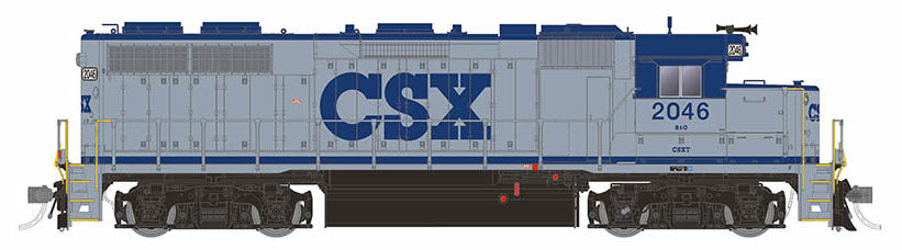 Rapido 038512 HO Scale EMD GP38 Diesel CSX Grey 2046 DCC Sound