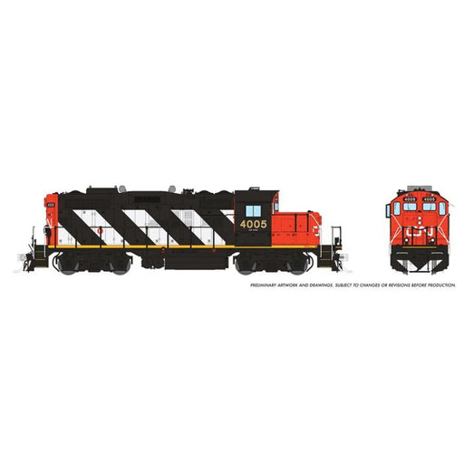Rapido 041002 HO Scale GP9rm Canadian National "Stripes" CN 4005