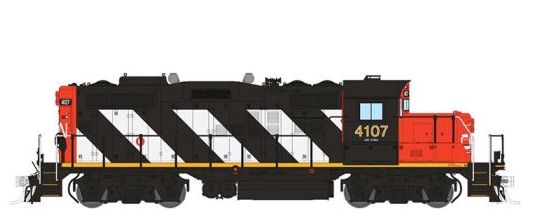 Rapido 041007 HO Scale GP9rm Canadian National "Stripes" CN 4107