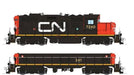 Rapido 041015 HO Scale GP9rm Mother + Slug Canadian National "Early" CN 7240/241