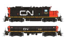 Rapido 041018 HO Scale GP9rm Mother + Slug Candian National "Late" CN 7221/256