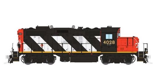 Rapido 041504 HO Scale GP9rm Canadian National "Stripes" CN 4028 with DCC and Sound