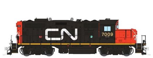 Rapido 041512 HO Scale GP9rm Canadian National "Wet Noodle" CN 7009 with DCC and Sound