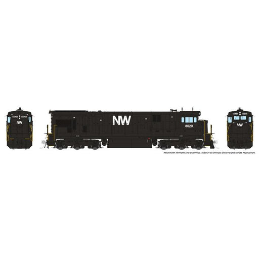 Rapido 042023 HO Scale GE C30-7 Norfolk Western NW 8059