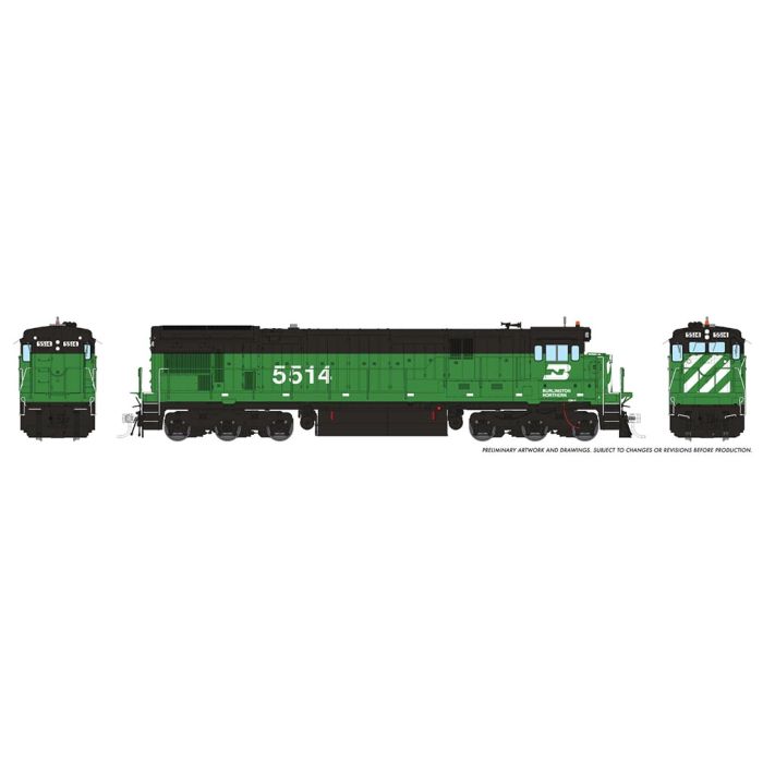 Rapido 042506 HO Scale GE C30-7 Burlington Northern BN 5526 with DCC and Sound