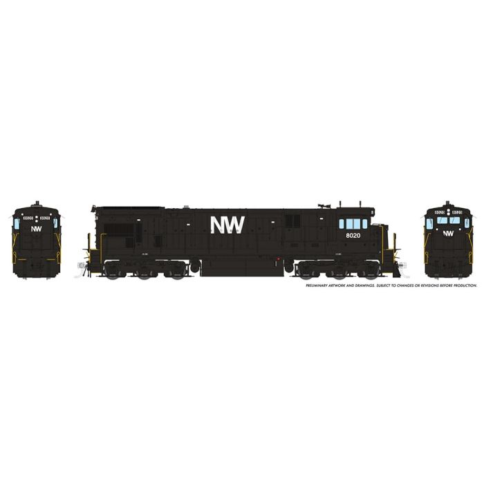 Rapido 042522 HO Scale GE C30-7 Norfolk Western NW 8044 with DCC and Soundv