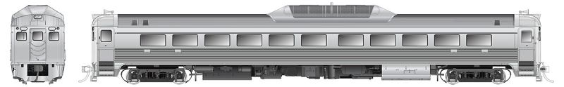 Rapido 16000C HO Scale Budd RDC Phase 2 Painted Unlettered