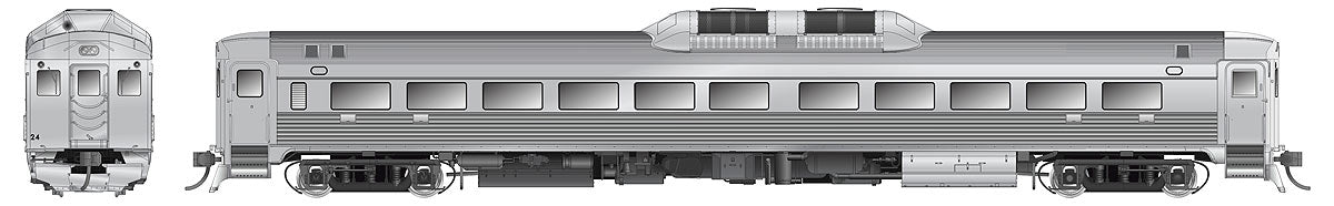 Rapido 16500A HO Scale Budd RDC Phase 1B Painted Unlettered with DCC and Sound