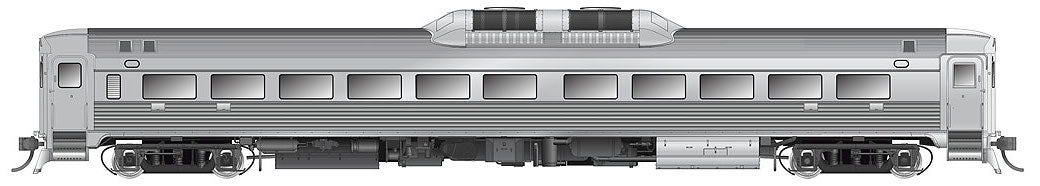 Rapido 16500A HO Scale Budd RDC Phase 1B Painted Unlettered with DCC and Sound