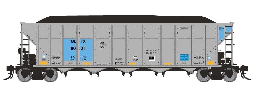 Rapido 169010 HO Scale AutoFlood III RD Coal Hopper GLFX 6 Pack