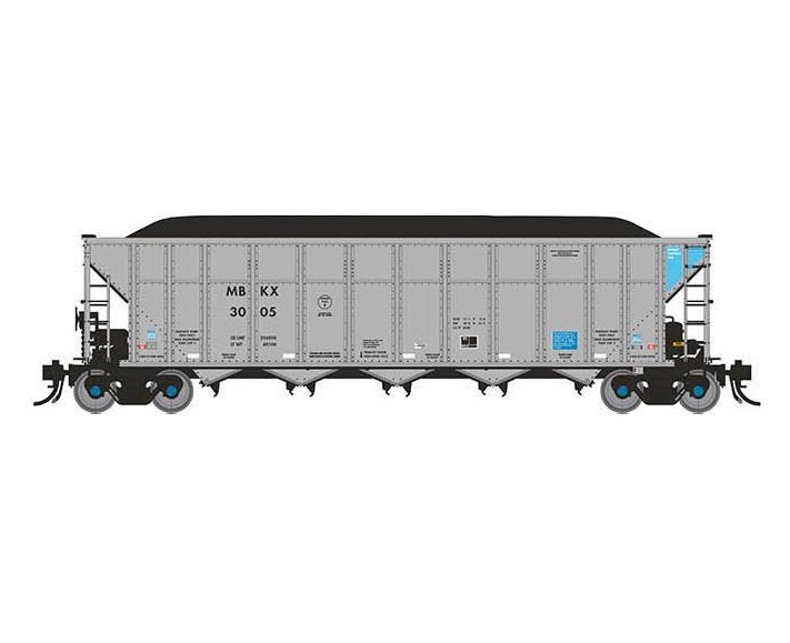 Rapido 169038 HO Scale AutoFlood III RD Coal Hopper Mitsui Rail MBLX 6 Pack #1