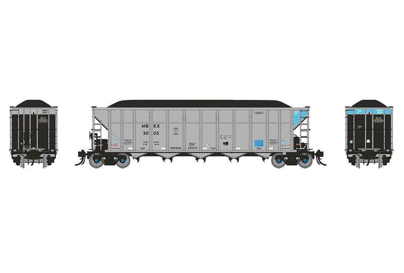 Rapido 169039 HO Scale AutoFlood III RD Coal Hopper Mitsui Rail MBLX 6 Pack #2